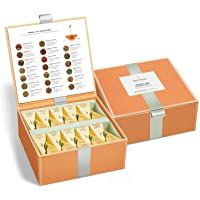 Los mejores  - Caja de Té Herbal Surtido de Degustación 40 infusores de Té con Forma de Pirámide Hechos a Mano de Te Forte - Manzanilla…